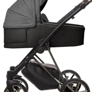 Vista alternativa de Miracle Grey Pram Pushchair 3 in 1 – BabyActive Musse Royal Travel System with Car Seat