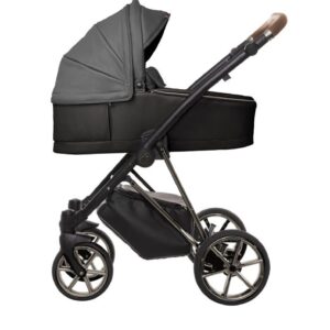 Miracle Grey Pram Pushchair 4 in 1 – BabyActive Musse Royal Travel System with Car Seat & Isofix Base