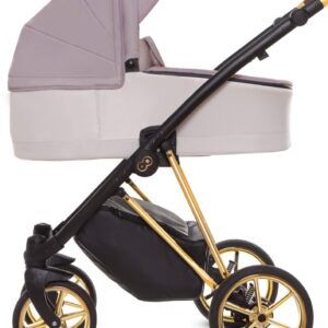 Pastel Pink Pram Pushchair 4 in 1 – BabyActive Musse Ultra Travel System with Car Seat & Isofix Base