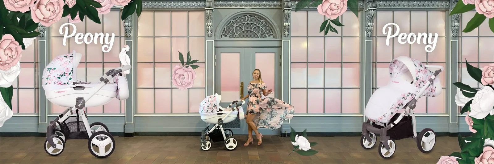 BabyActive Peony Pram Pushchair Travel System