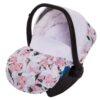 Peony Pattern Pram Pushchair 4 in 1 – BabyActive Mommy Travel System with Car Seat & Isofix Base