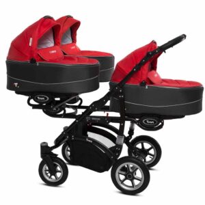Rosso Red Triplet Pram Pushchair – BabyActive Trippy Travel System Full Set