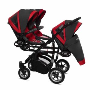 Az Rosso Red Triplet Pram Pushchair – BabyActive Trippy Travel System Full Set alternatív nézete