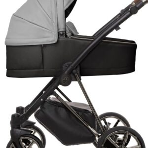 Vista alternativa de Selene Grey Pram Pushchair 3 in 1 – BabyActive Musse Royal Travel System with Car Seat
