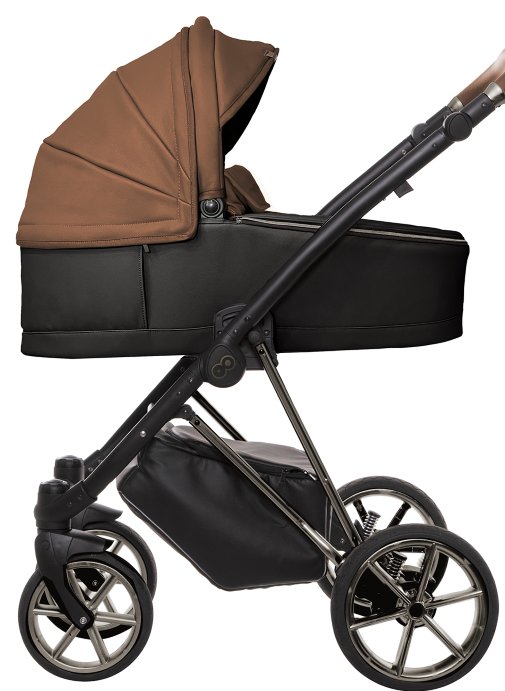 Timber Brown Pram Pushchair 4 in 1 – BabyActive Musse Royal Travel System with Car Seat & Isofix Base - Imagem 2