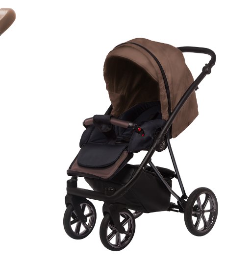 Timber Brown Pram Pushchair 4 in 1 – BabyActive Musse Royal Travel System with Car Seat & Isofix Base - Imagem 4