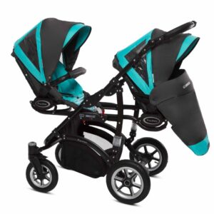 Az Tropic Green Twin Pram Pushchair – BabyActive Twinni Travel System Sport Set alternatív nézete
