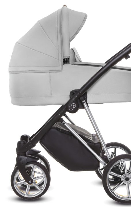 Zen Grey Pram Pushchair 4 in 1 – BabyActive Musse Ultra Travel System with Car Seat & Isofix Base - Afbeelding 2